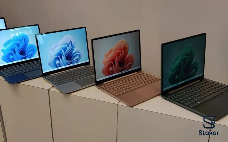 نمای چندین لپ تاپ استوک Surface Laptop Go