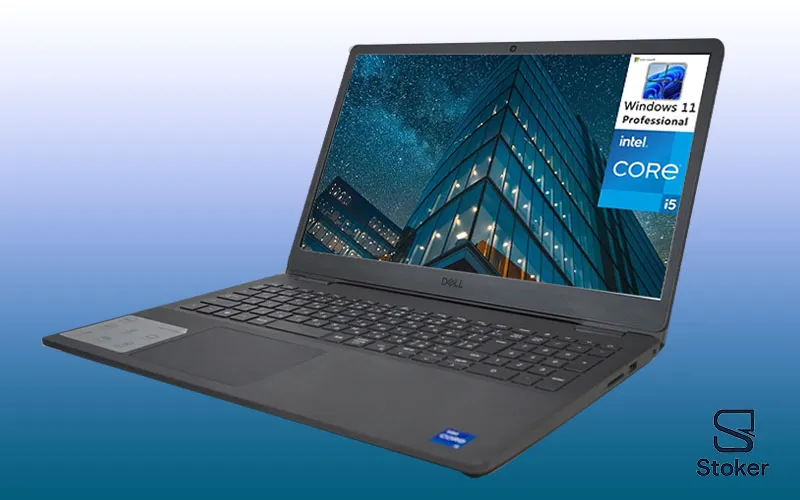 لپتاپ استوک Dell Vostro 15 i5-1135G7 با صفحه نمایش ۱۵.۶ اینچ و طراحی بدنه پلاستیکی