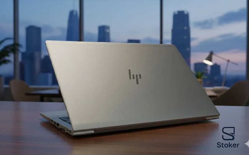 نمای پشت لپ تاپ HP 755 G5 و کیفیت ساخت بدنه